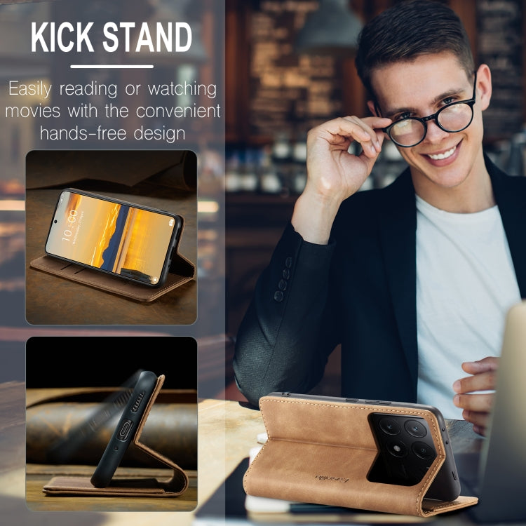 For Xiaomi Redmi K70E 5G CaseMe 013 Multifunctional Horizontal Flip Leather Phone Case(Brown) - Xiaomi Cases by CaseMe | Online Shopping South Africa | PMC Jewellery | Buy Now Pay Later Mobicred