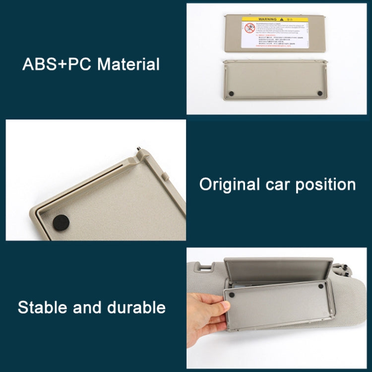 For Buick / Chevrolet Left-hand Drive Car Sun Visor Makeup Mirror 23196443(Black) - Sunglasses & Glasses Clips by PMC TechLife | Online Shopping South Africa | PMC TechLife | Buy Now Pay Later Mobicred