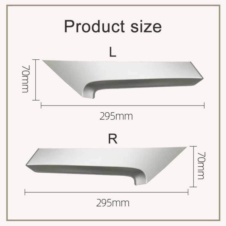For Toyota Camry 2006-2011 Left-hand Drive Car Door Inside Handle Cover 74646-06080, Type:Right Rear(Silver) - Door Handles by PMC TechLife | Online Shopping South Africa | PMC TechLife | Buy Now Pay Later Mobicred