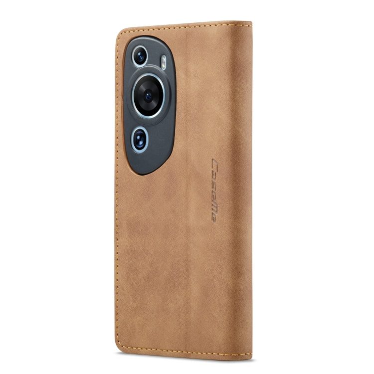 For Huawei P60 Art CaseMe 013 Multifunctional Horizontal Flip Leather Phone Case(Brown) - free shipping - PMC Jewellery - Order now!