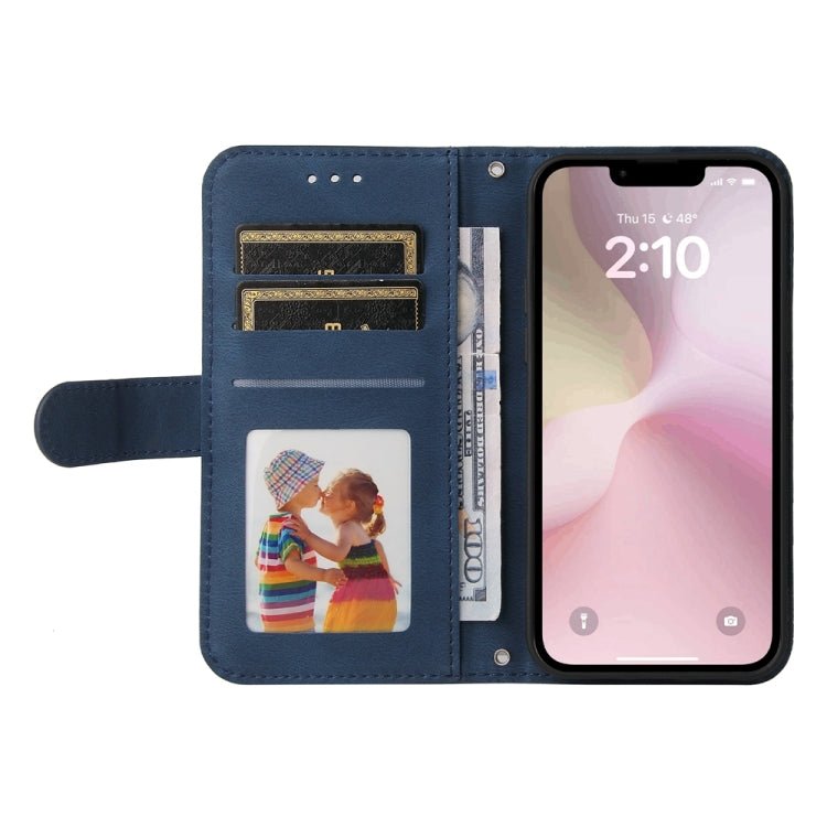 For iPhone 16e Skin Feel Life Tree Leather Phone Case(Blue) - iPhone 16e Cases by PMC TechLife | Online Shopping South Africa | PMC TechLife | Buy Now Pay Later Mobicred