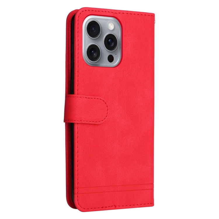For iPhone 16 Pro Max Skin Feel Life Tree Leather Phone Case(Red) - free shipping - PMC TechLife - Order now!