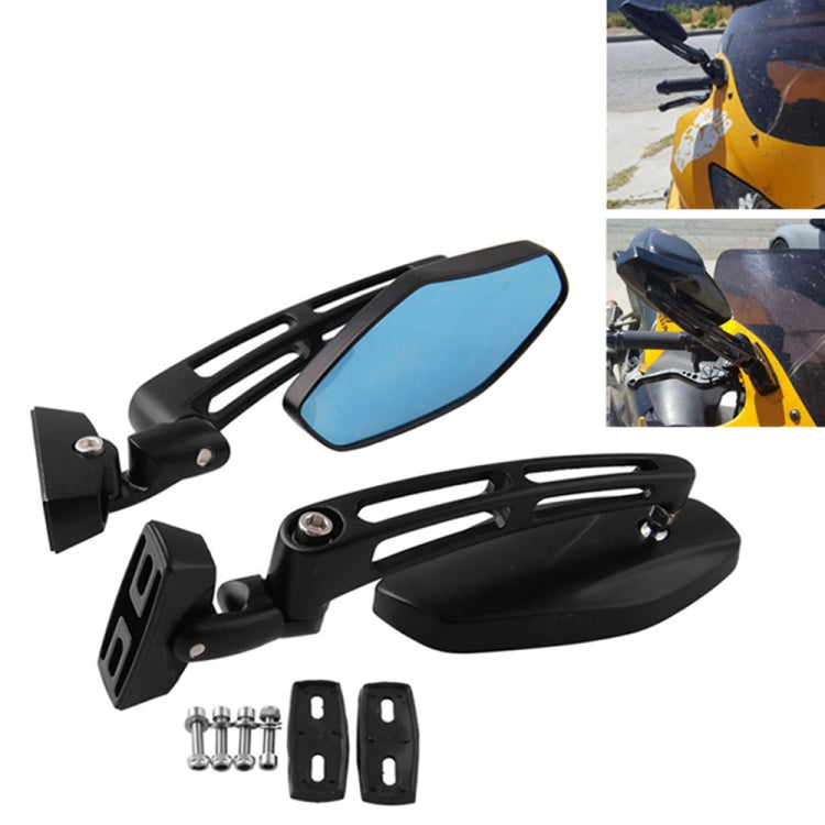 1Pair SF-062 Motorcycle Modified Rearview Mirror Reflective Mirror(Black) - free shipping - PMC TechLife - Order now!