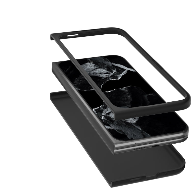 For Google Pixel 9 Pro Fold ABEEL Genuine Leather Xiaoya Series Phone Case(Dark Green) - Google Cases by PMC TechLife | Online Shopping South Africa | PMC TechLife | Buy Now Pay Later Mobicred