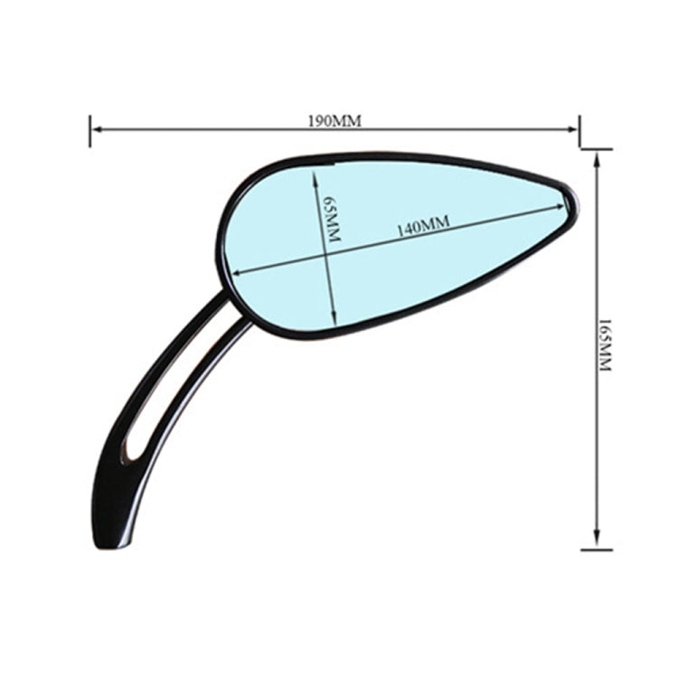 SF104 Motorcycle Modified Retro Rearview Mirror Reflective Mirror(Plating Silver) - Side Mirrors by PMC TechLife | Online Shopping South Africa | PMC TechLife | Buy Now Pay Later Mobicred