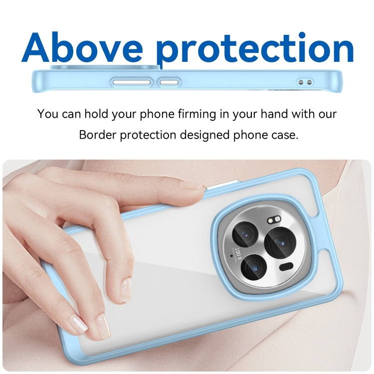 For Honor Magic6 Pro 5G Colorful Series Acrylic Hybrid TPU Phone Case(Blue) - Honor Cases by PMC TechLife | Online Shopping South Africa | PMC TechLife | Buy Now Pay Later Mobicred