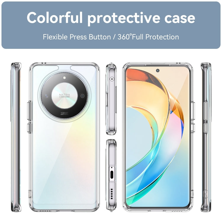For Honor X9b Colorful Series Acrylic Hybrid TPU Phone Case(Transparent) - Honor Cases by PMC TechLife | Online Shopping South Africa | PMC TechLife | Buy Now Pay Later Mobicred