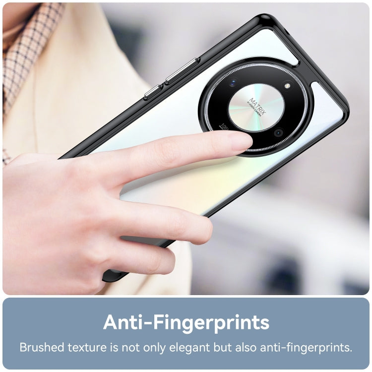 For Honor X50 Colorful Series Acrylic Hybrid TPU Phone Case(Black) - Honor Cases by PMC TechLife | Online Shopping South Africa | PMC TechLife | Buy Now Pay Later Mobicred