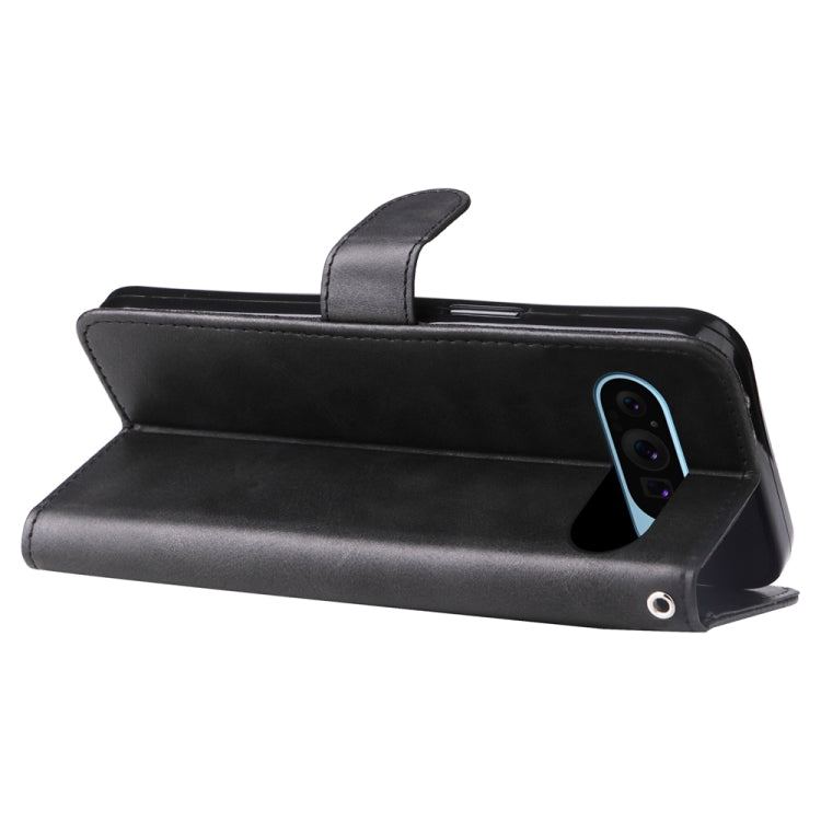 For Google Pixel 9 Fashion Calf Texture Zipper Leather Phone Case(Black) - Google Cases by PMC TechLife | Online Shopping South Africa | PMC TechLife | Buy Now Pay Later Mobicred