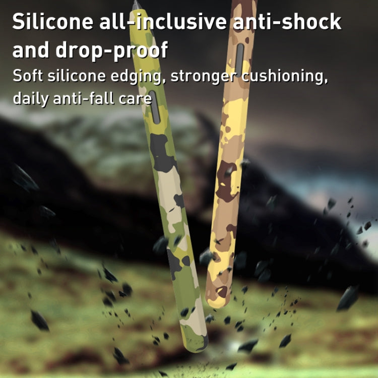 For Samsung Galaxy Tab S7 LOVE MEI Camouflage Silicone Protective Pen Case(Yellow) - free shipping - PMC TechLife - Order now!