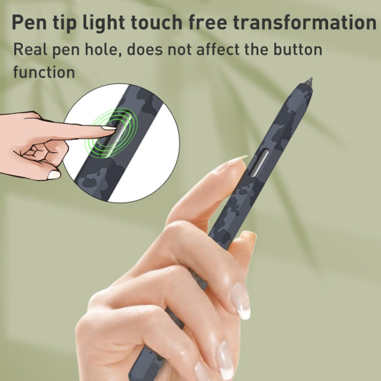 For Samsung Galaxy Tab S7 LOVE MEI Camouflage Silicone Protective Pen Case(Grey) - Pencil Accessories by LOVE MEI | Online Shopping South Africa | PMC TechLife | Buy Now Pay Later Mobicred