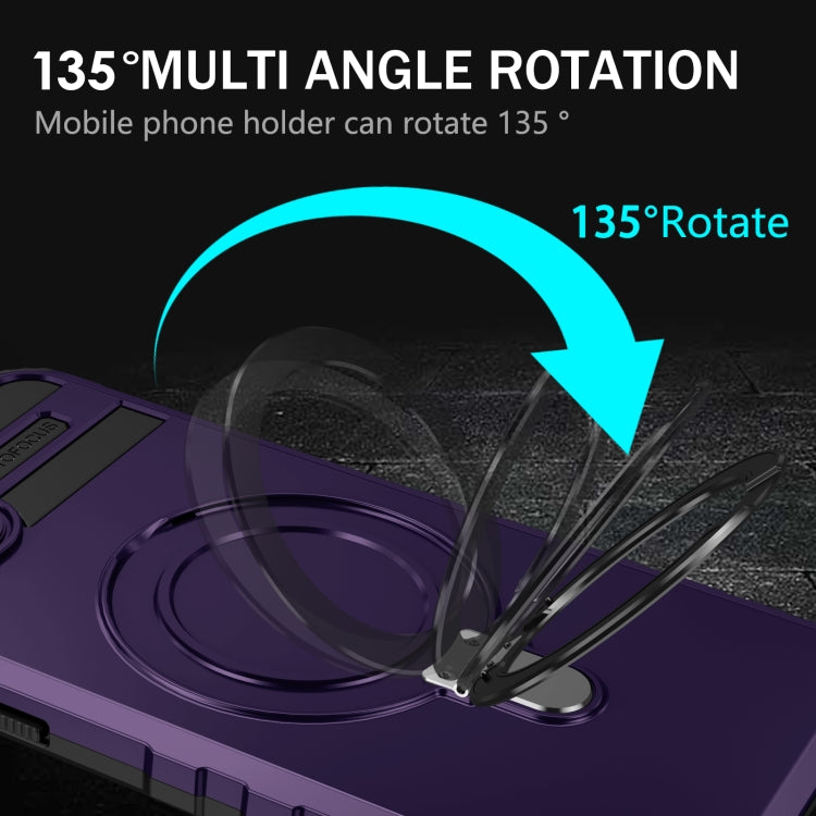 For iPhone 14 MagSafe Magnetic Holder Phone Case(Purple) - free shipping - PMC TechLife - Order now!