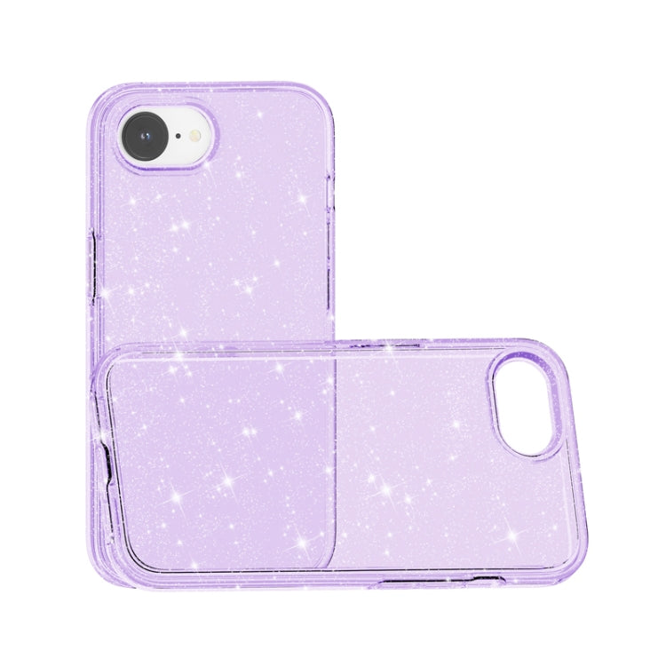 For iPhone 16e Shockproof Terminator Glitter Powder Phone Case(Purple) - free shipping - PMC TechLife - Order now!