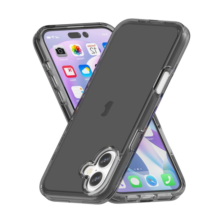 For iPhone 16 Plus Shockproof Terminator Transparent Phone Case(Grey) - iPhone 16 Plus Cases by PMC TechLife | Online Shopping South Africa | PMC TechLife | Buy Now Pay Later Mobicred