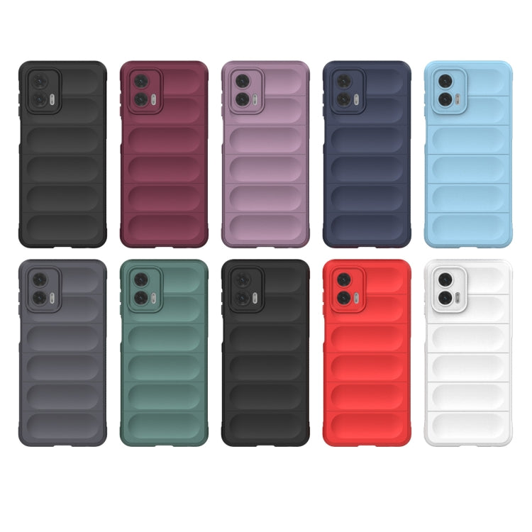 For Motorola Moto G73 5G Magic Shield TPU + Flannel Phone Case(Light Blue) - Motorola Cases by PMC TechLife | Online Shopping South Africa | PMC TechLife | Buy Now Pay Later Mobicred