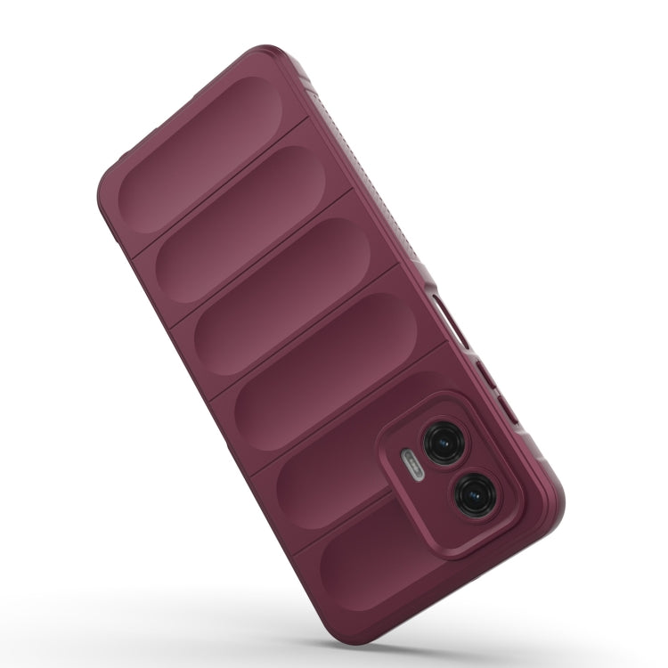 For Motorola Moto G73 5G Magic Shield TPU + Flannel Phone Case(Light Blue) - Motorola Cases by PMC TechLife | Online Shopping South Africa | PMC TechLife | Buy Now Pay Later Mobicred