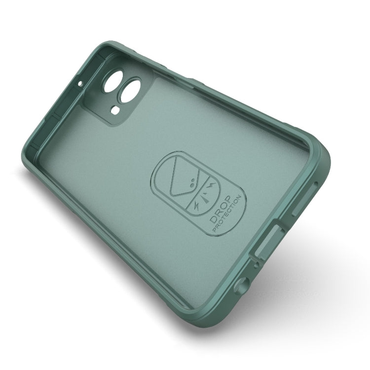 For Motorola Moto G34 5G Magic Shield TPU + Flannel Phone Case(Light Blue) - Motorola Cases by PMC TechLife | Online Shopping South Africa | PMC TechLife | Buy Now Pay Later Mobicred