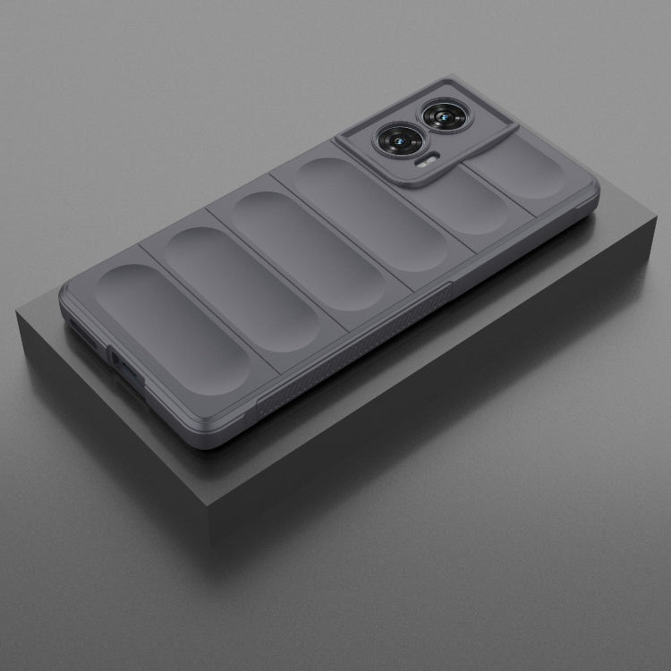 For Motorola Edge 50 Fusion 5G Global Magic Shield TPU + Flannel Phone Case(Dark Grey) - free shipping - PMC TechLife - Order now!