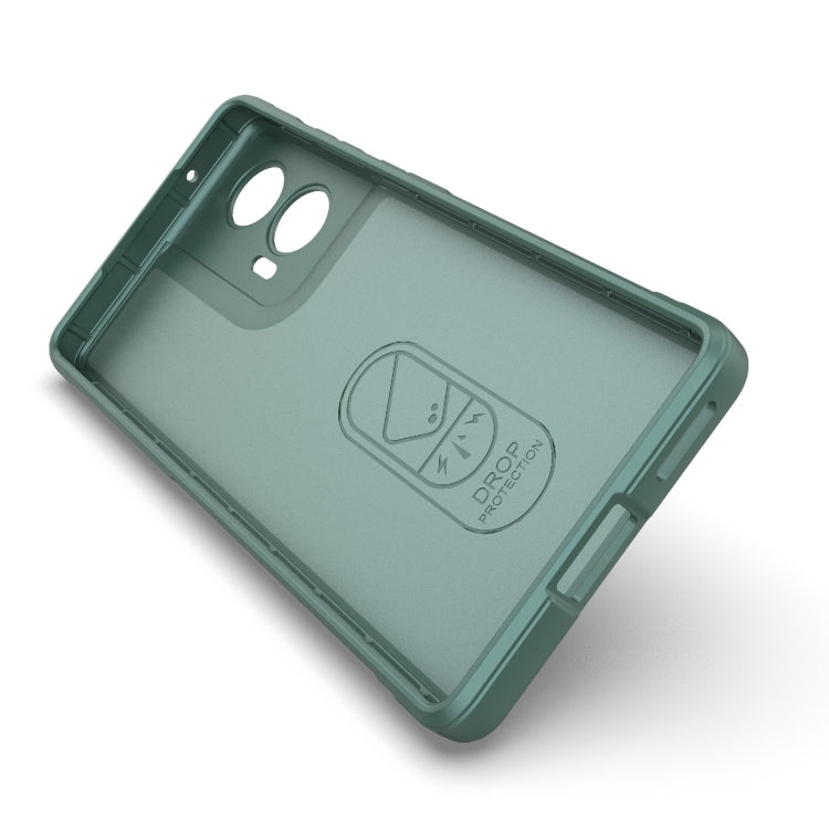 For Motorola Edge 50 Fusion 5G Global Magic Shield TPU + Flannel Phone Case(Wine Red) - free shipping - PMC TechLife - Order now!