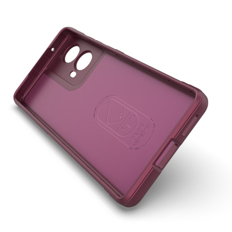 For Motorola Moto G85 5G Global Magic Shield TPU + Flannel Phone Case(Light Blue) - free shipping - PMC TechLife - Order now!