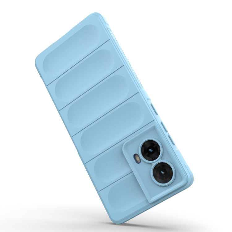 For Motorola Moto G85 5G Global Magic Shield TPU + Flannel Phone Case(Light Blue) - free shipping - PMC TechLife - Order now!