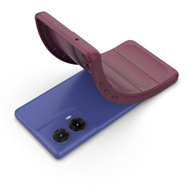 For Motorola Moto G85 5G Global Magic Shield TPU + Flannel Phone Case(Light Blue) - free shipping - PMC TechLife - Order now!
