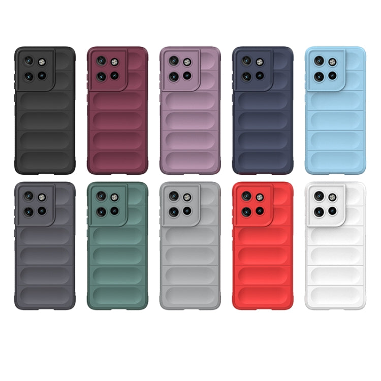 For Motorola Edge 50 Neo Magic Shield TPU + Flannel Phone Case(Dark Grey) - free shipping - PMC TechLife - Order now!