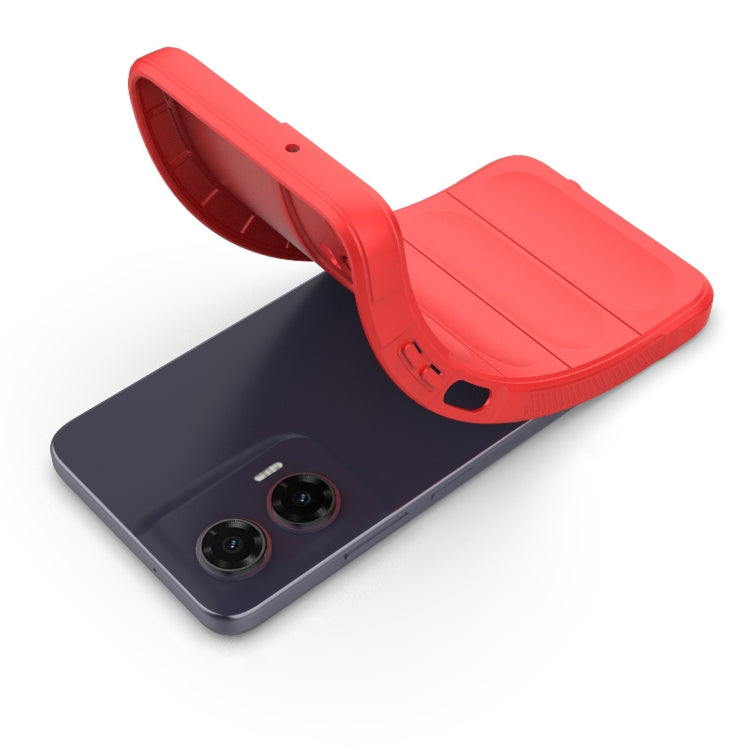 For Motorola Moto G35 5G Global Magic Shield TPU + Flannel Phone Case(Red) - free shipping - PMC TechLife - Order now!