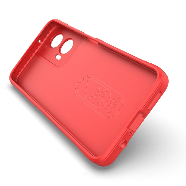 For Motorola Moto G35 5G Global Magic Shield TPU + Flannel Phone Case(Dark Green) - free shipping - PMC TechLife - Order now!