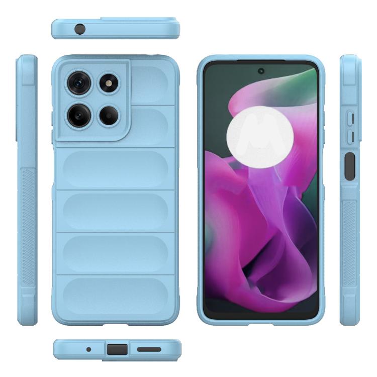 For Motorola Moto G15 4G Global Magic Shield TPU + Flannel Phone Case(Light Blue) - free shipping - PMC TechLife - Order now!