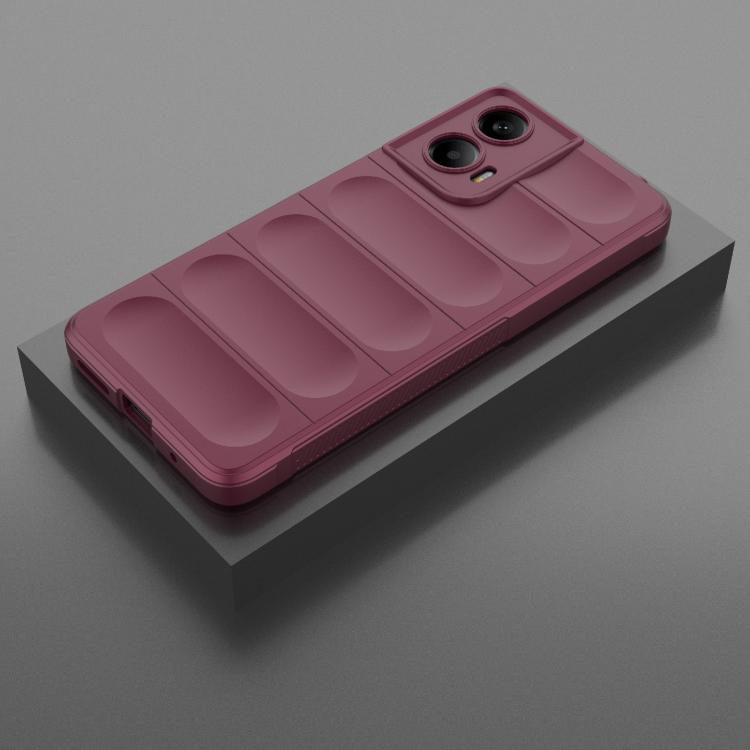 For Motorola Moto G24 4G Global Magic Shield TPU + Flannel Phone Case(Wine Red) - free shipping - PMC TechLife - Order now!