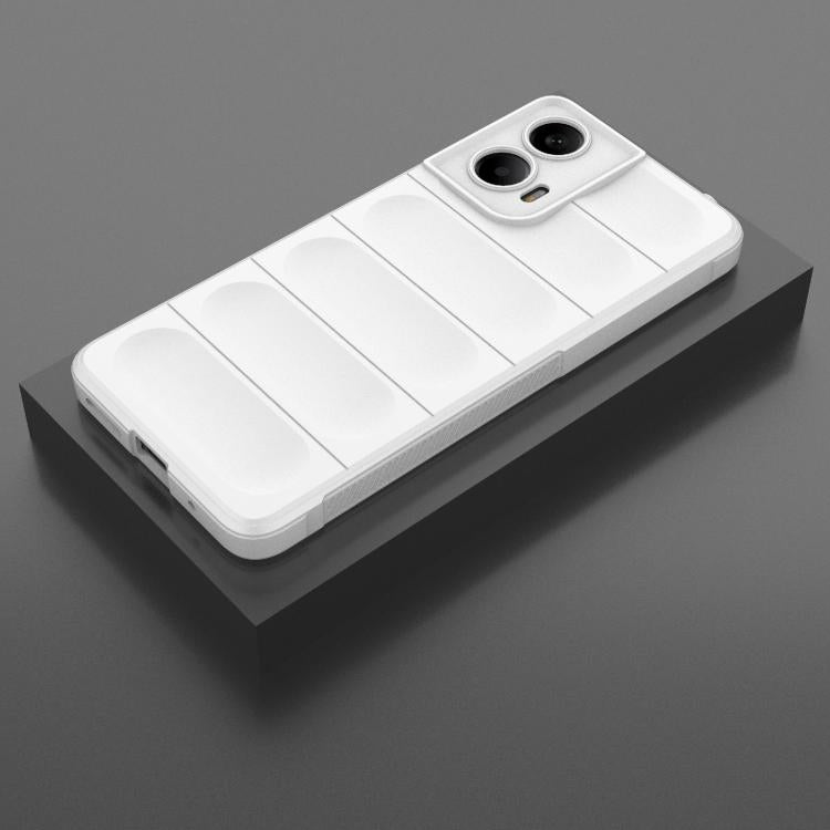 For Motorola Moto G24 4G Global Magic Shield TPU + Flannel Phone Case(White) - free shipping - PMC TechLife - Order now!