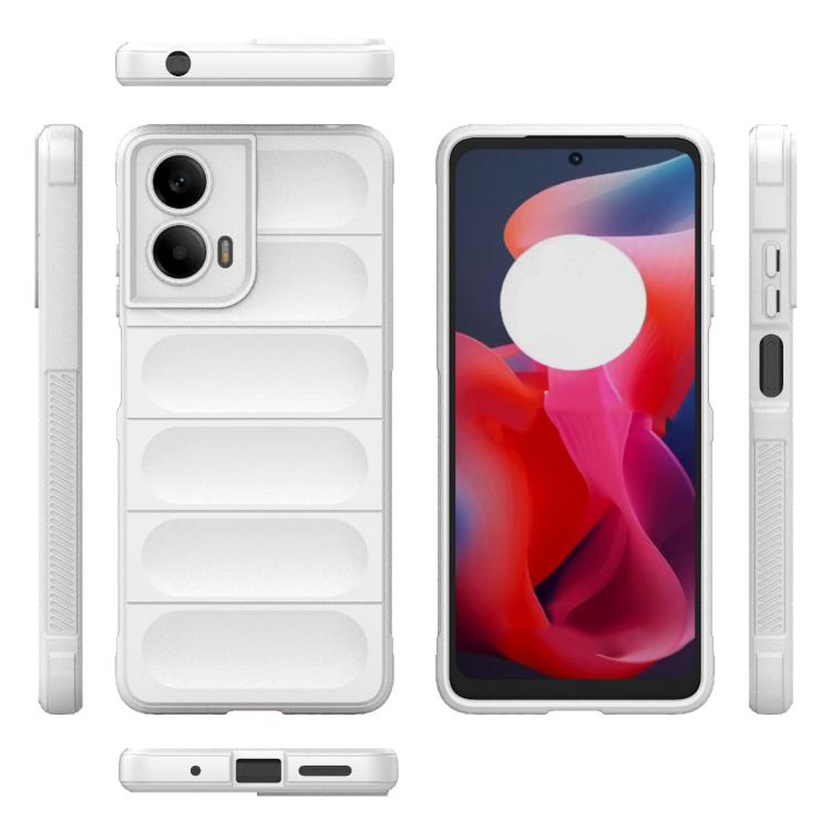 For Motorola Moto G24 4G Global Magic Shield TPU + Flannel Phone Case(White) - free shipping - PMC TechLife - Order now!
