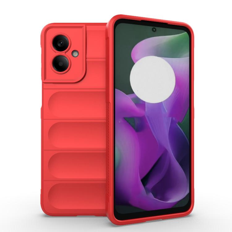 For Motorola Moto G55 5G Global Magic Shield TPU + Flannel Phone Case(Red) - free shipping - PMC TechLife - Order now!