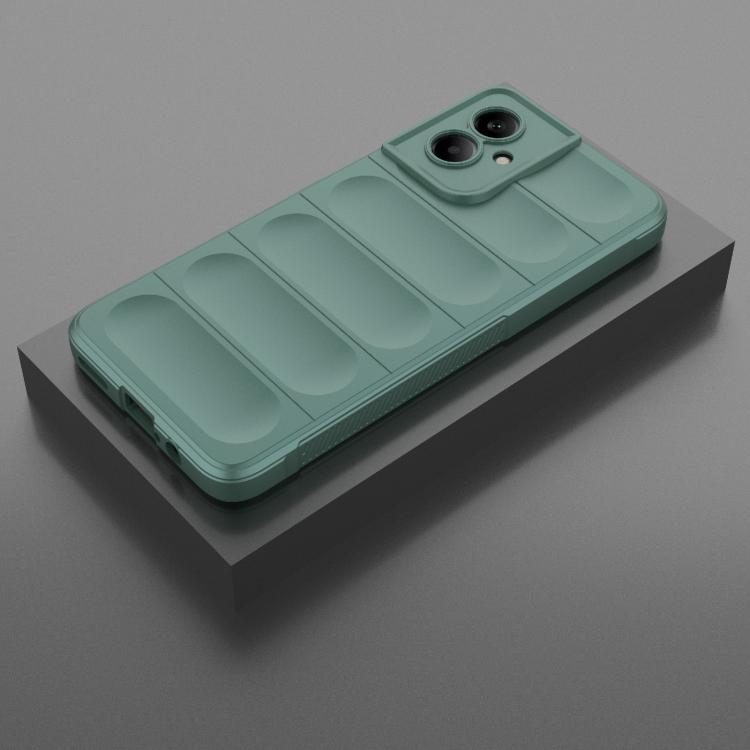 For Motorola Moto G55 5G Global Magic Shield TPU + Flannel Phone Case(Dark Green) - free shipping - PMC TechLife - Order now!