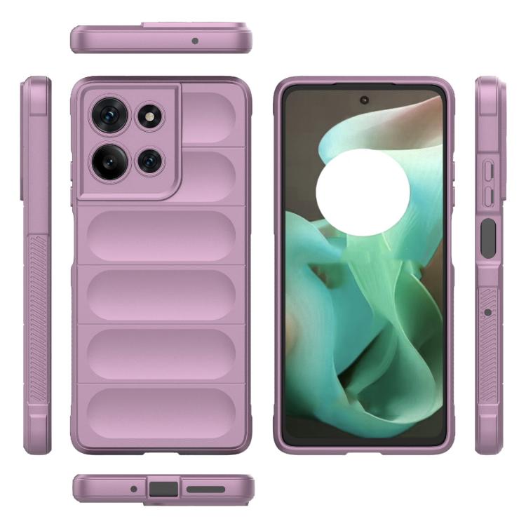 For Motorola Moto G75 5G Global Magic Shield TPU + Flannel Phone Case(Purple) - free shipping - PMC TechLife - Order now!
