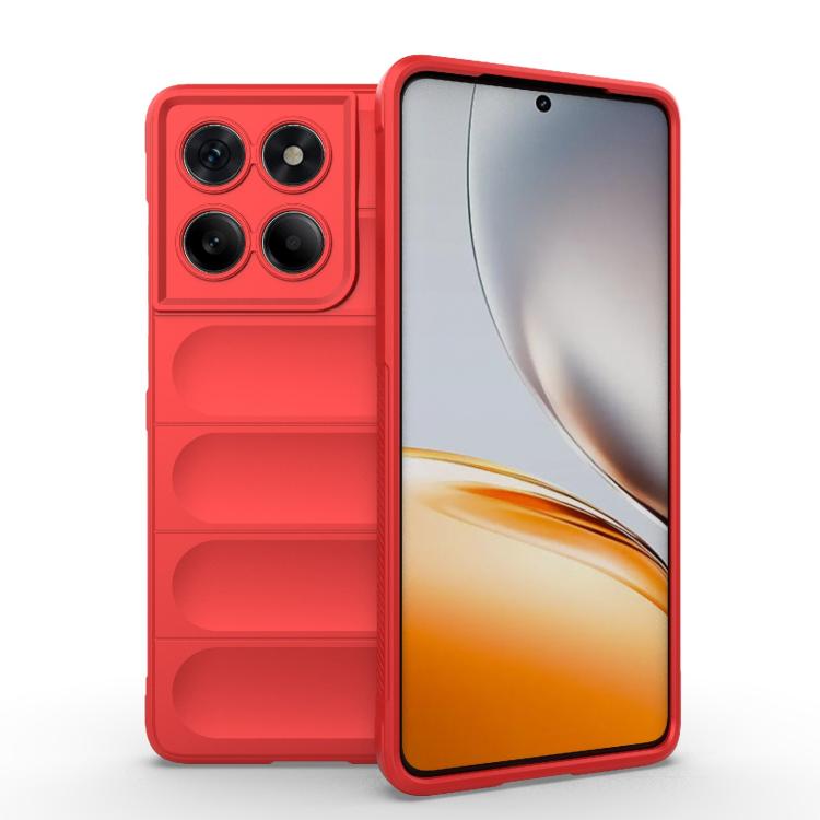 For Motorola Edge 60 Fusion 5G Global Magic Shield TPU + Flannel Phone Case(Red) - free shipping - PMC TechLife - Order now!
