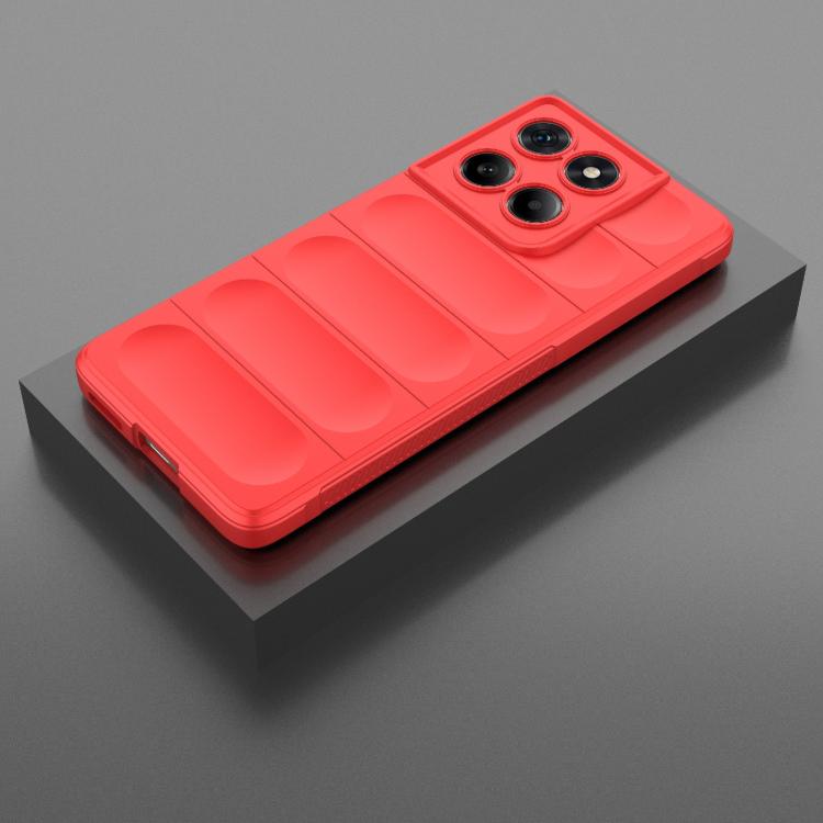 For Motorola Edge 60 Fusion 5G Global Magic Shield TPU + Flannel Phone Case(Red) - free shipping - PMC TechLife - Order now!