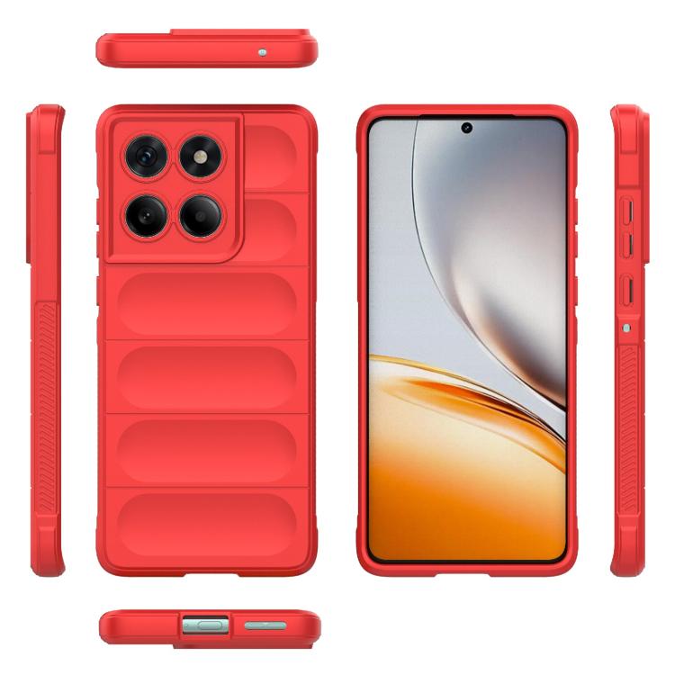 For Motorola Edge 60 Fusion 5G Global Magic Shield TPU + Flannel Phone Case(Red) - free shipping - PMC TechLife - Order now!