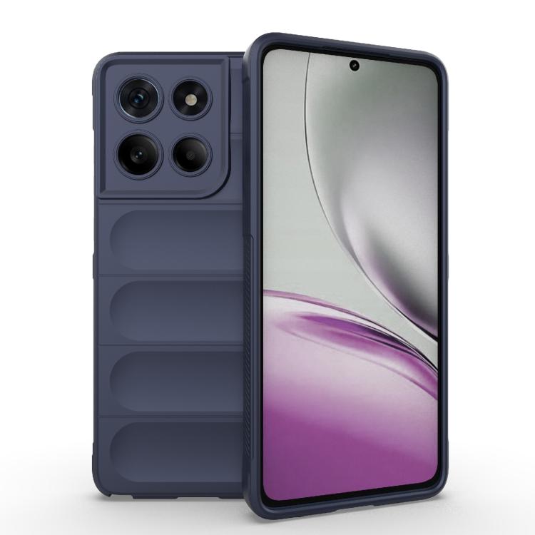 For Motorola Edge 60 Stylus 5G Global Magic Shield TPU + Flannel Phone Case(Dark Blue) - free shipping - PMC TechLife - Order now!