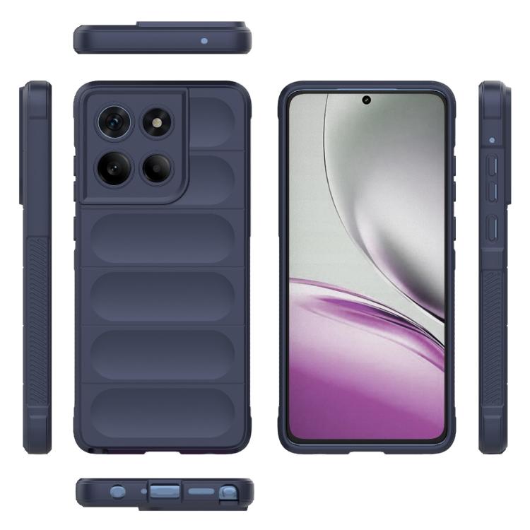 For Motorola Edge 60 Stylus 5G Global Magic Shield TPU + Flannel Phone Case(Dark Blue) - free shipping - PMC TechLife - Order now!