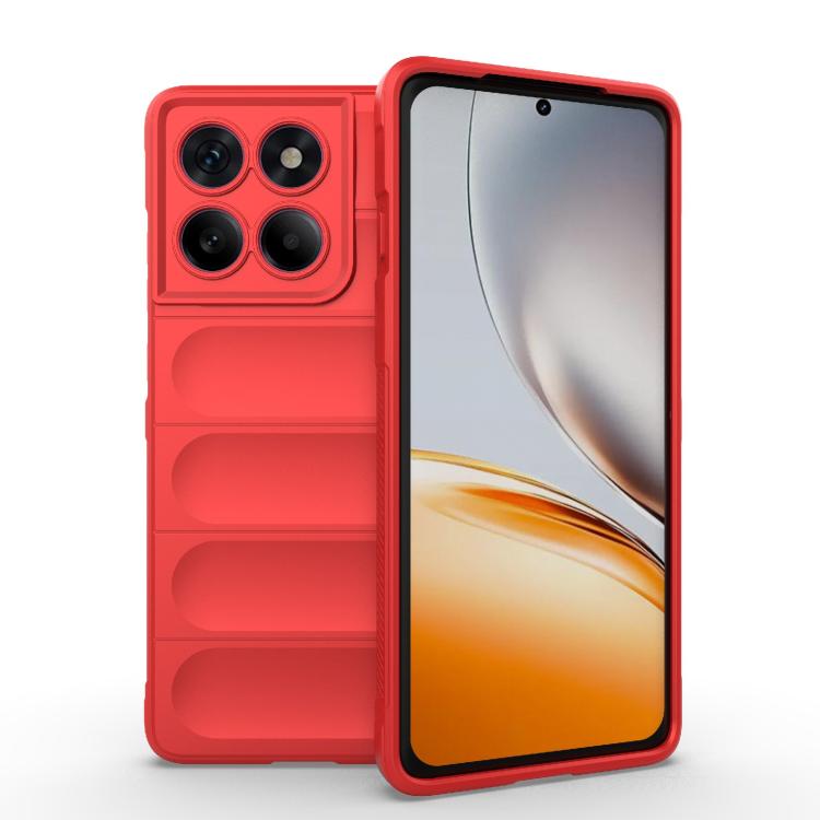 For Motorola Edge 60 Pro 5G Magic Shield TPU + Flannel Phone Case(Red) - free shipping - PMC TechLife - Order now!