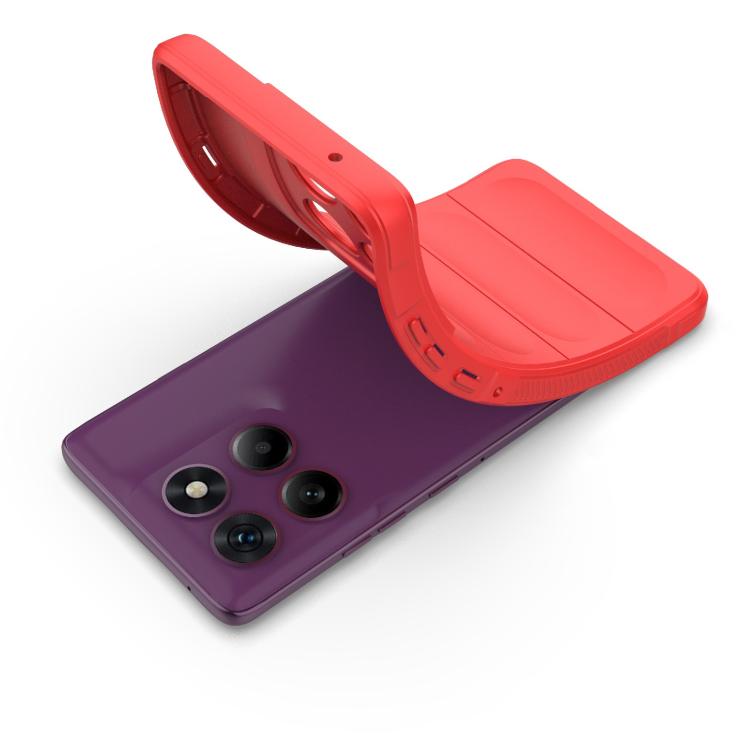 For Motorola Edge 60 Pro 5G Magic Shield TPU + Flannel Phone Case(Red) - free shipping - PMC TechLife - Order now!