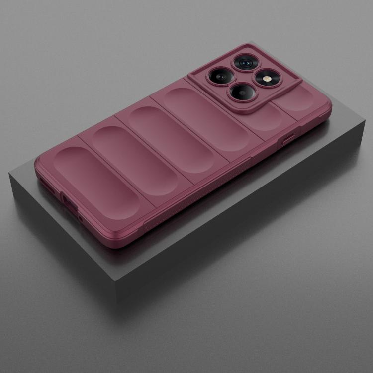 For Motorola Edge 60 Pro 5G Magic Shield TPU + Flannel Phone Case(Wine Red) - free shipping - PMC TechLife - Order now!