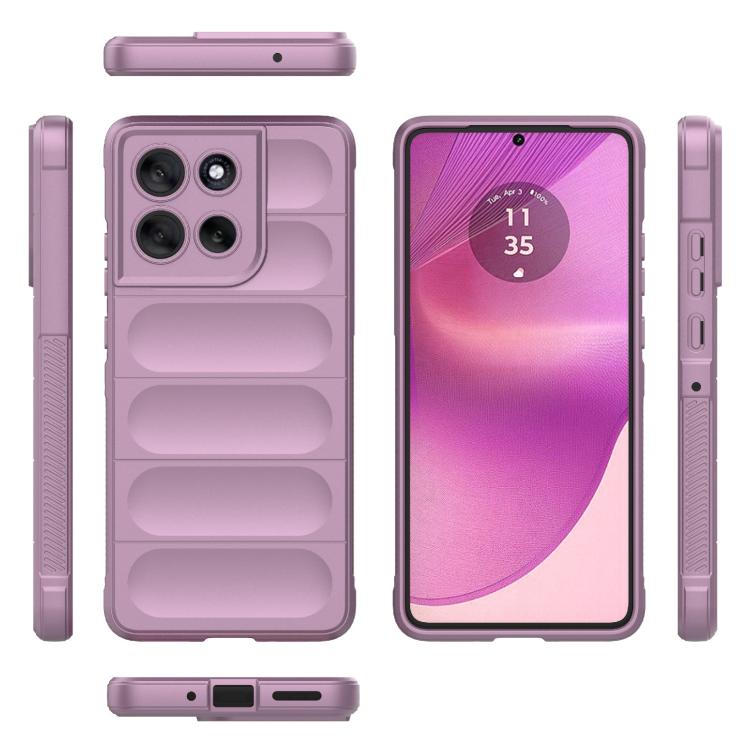 For Motorola Moto G86 5G Magic Shield TPU + Flannel Phone Case(Purple) - free shipping - PMC TechLife - Order now!