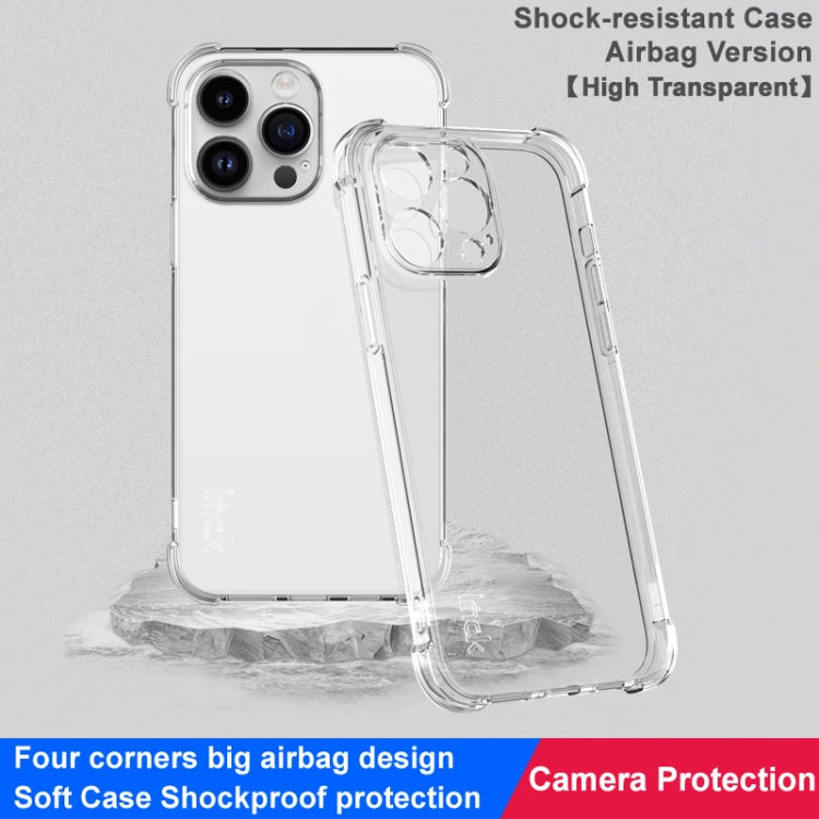 For iPhone 15 Pro Max imak Shockproof Airbag TPU Phone Case(Transparent) - free shipping - PMC Jewellery - Order now!