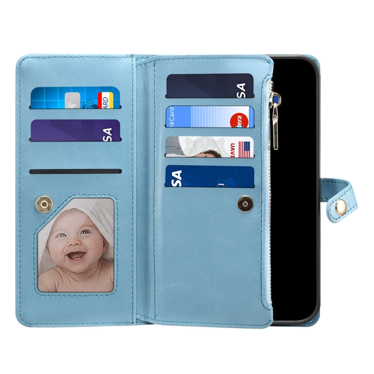 For Samsung Galaxy A35 5G ESEBLE Star Series Lanyard Zipper Wallet RFID Leather Case(Blue) - Galaxy Phone Cases by ESEBLE | Online Shopping South Africa | PMC TechLife | Buy Now Pay Later Mobicred