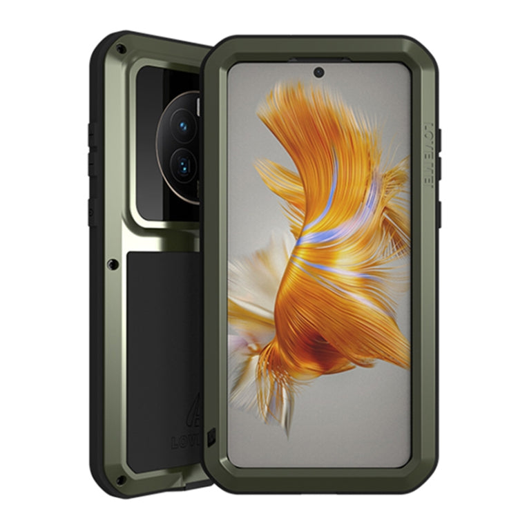 For Huawei Mate 50 LOVE MEI POWERFUL Metal Shockproof Life Waterproof Dustproof Phone Case(Army Green) - free shipping - PMC TechLife - Order now!