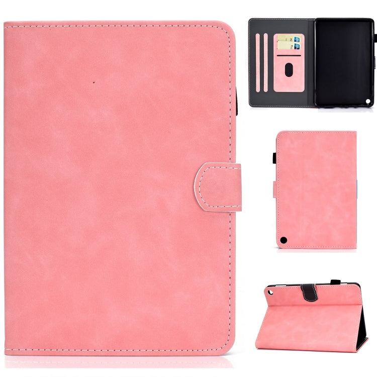 For Amazon Fire Max 11 2023 Cowhide Texture Smart Leather Tablet Case(Pink) - Amazon by PMC TechLife | Online Shopping South Africa | PMC TechLife | Buy Now Pay Later Mobicred