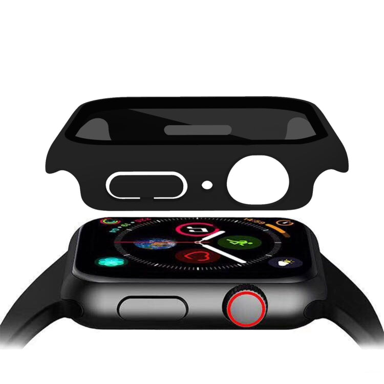 For Apple Watch Ultra 49mm Frosted PC + Anti-spy Tempered Film Integrated Watch Protective Case(Black) - free shipping - PMC Jewellery - Order now!